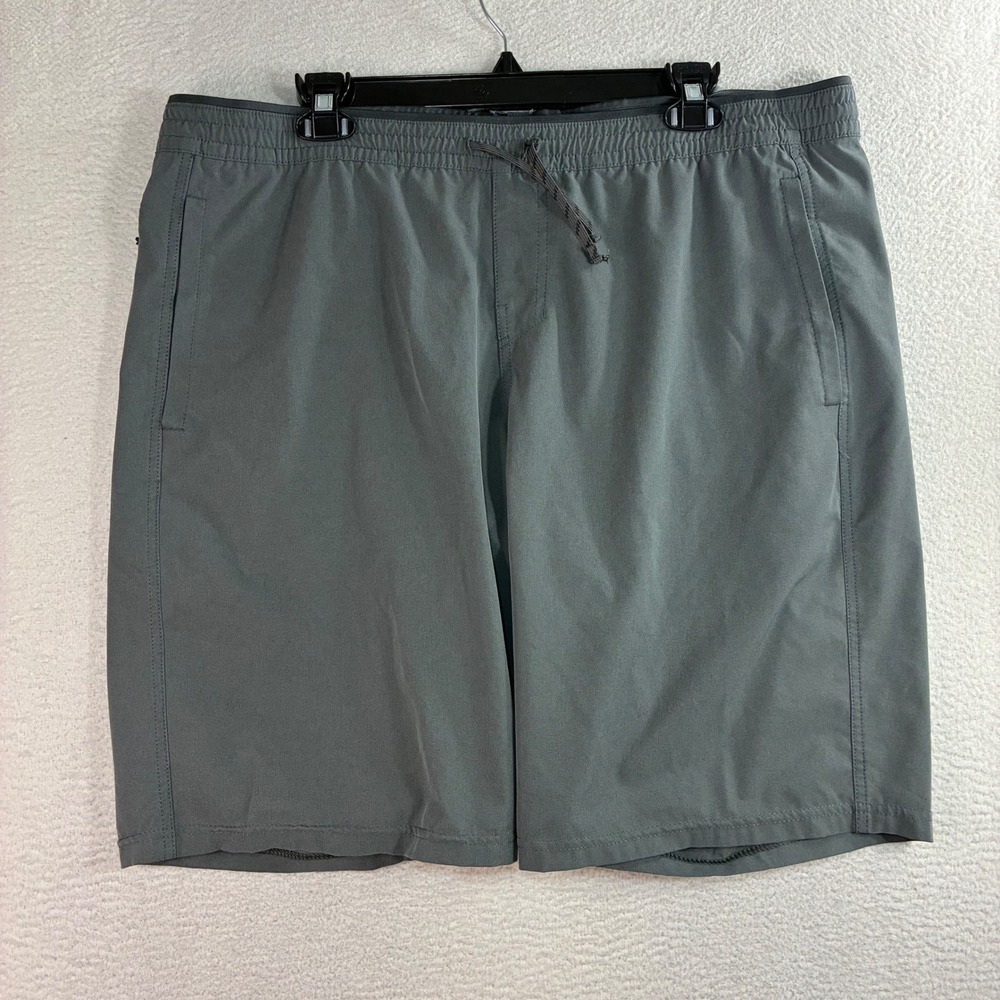 Kuhl Freeflex Shorts Men XL Gray Stretch Hiking Outdoor Trail Drawstring 5257